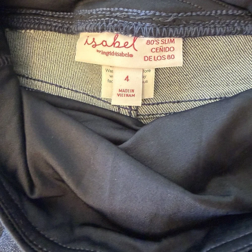 Isabel Maternity Jeans Size 4 Dark Wash‎ Over Belly Panel Stretch
